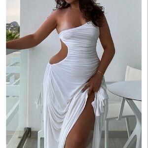 Sndys The Lable White Monaco Dress
